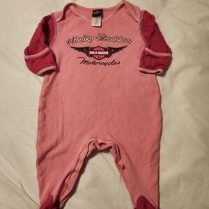 Harley-Davidson Pink Kids Onesie
